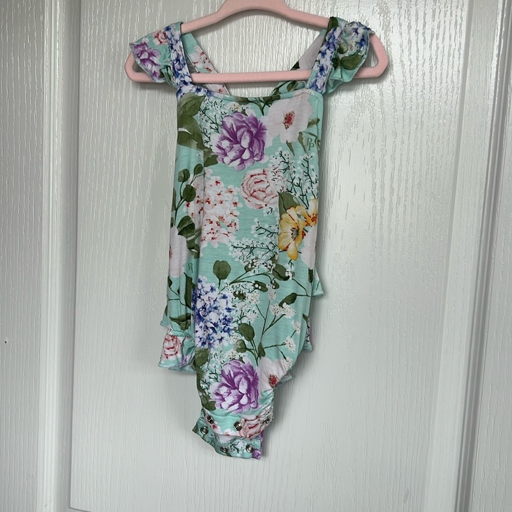 Posh peanut Erin Bubble Romper 3-6 M LIKE NEW